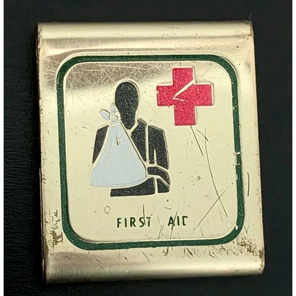 Vintage Boy Scout Belt Loop First Aid Award‎ Metal Medal
